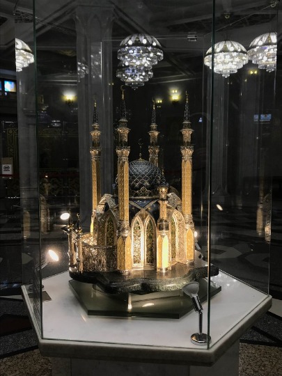 Фотография макета казанской мечети Кул-Шариф в миниатюре