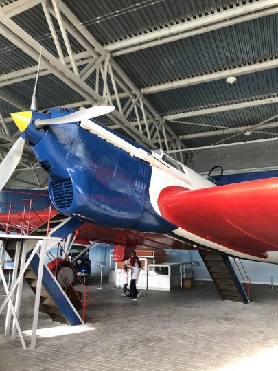 Фотография эксперементального самолета ант-25 в музее Чкаловска
