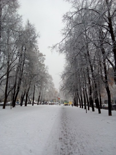 Зимнее фото в центре Нижнего Новгорода