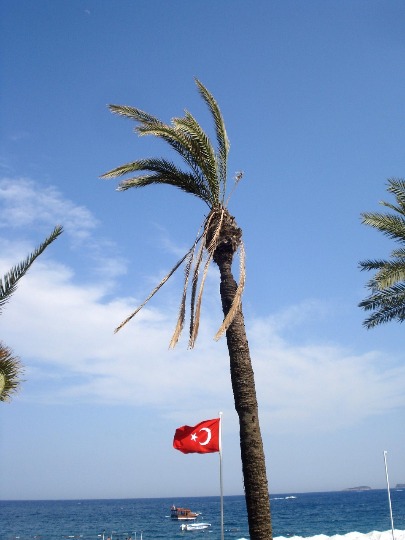 Фотография пляжного пейзажа в Турции