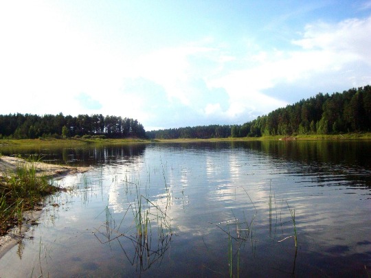 Фото карстового озера Унзово в НИжегородской области