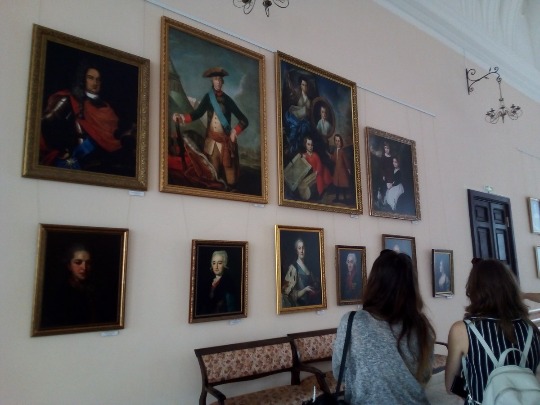 Фото картинной галереи в замке Шереметева