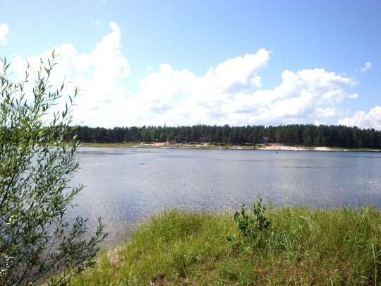 Фотография турбазы Унзово и одноименного озера в Нижегородской области