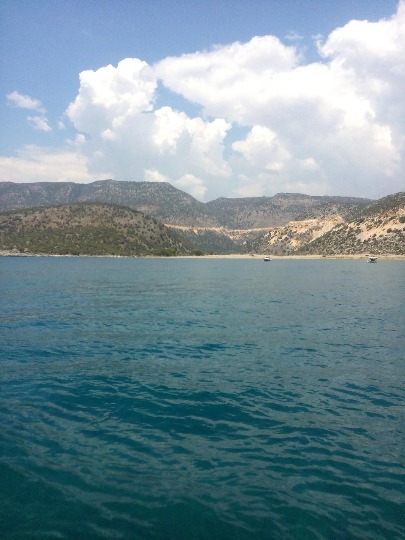 Фотография с прогулочной яхты у берегов Турции