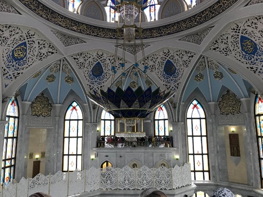 Фото внутри главной соборной джума-мечети Татарстана В Казани