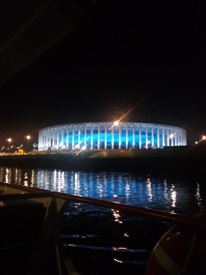 Ночное фото Нижегородского стадиона